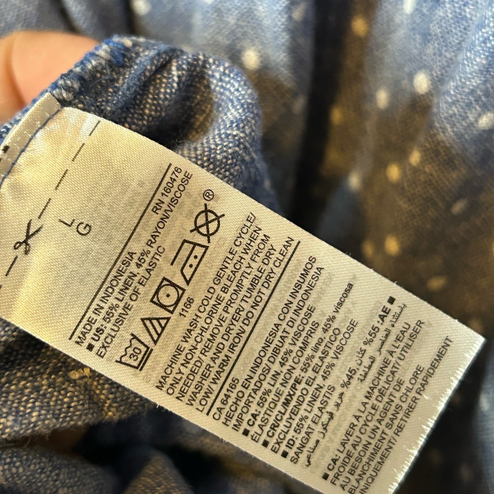 Old Navy Linen Blend Spaghetti Strap Sundress - Picture 5 of 5